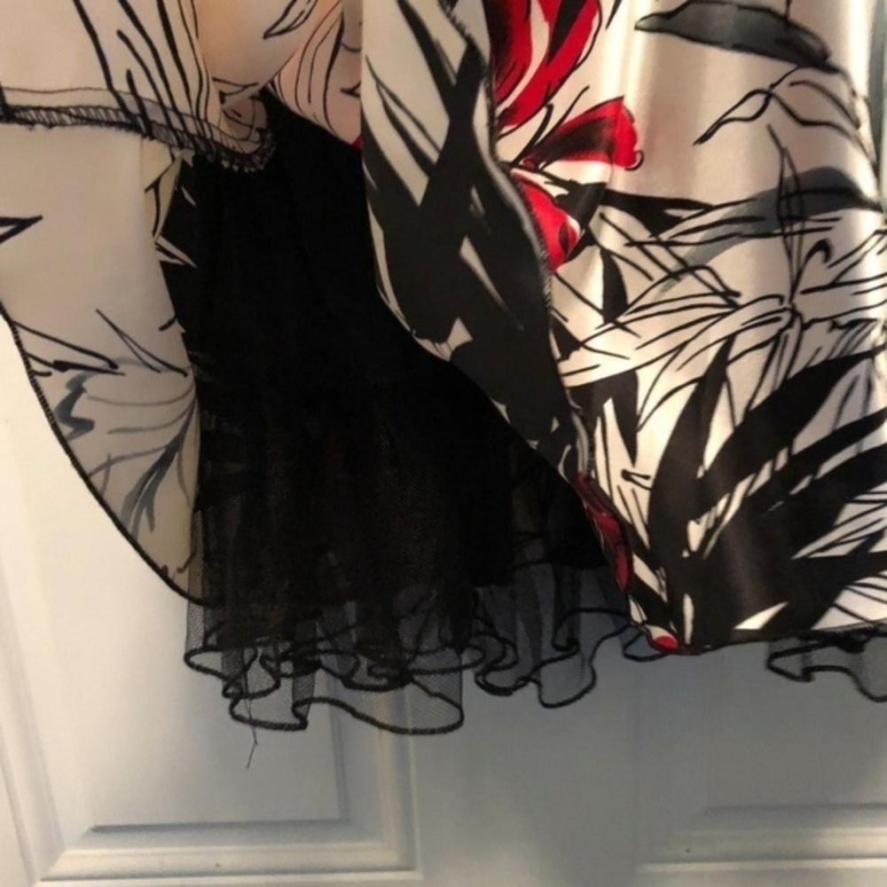Speechless JRS. 9 Formal Prom Holiday Christmas Dress Black Red White - Picture 7 of 8